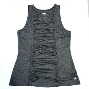 ROOTS L- XL Grey Stretch tank Top